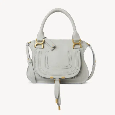 CHLOÉ SMALL MARCIE BAG IN GRAINED LEATHER BLUE SIZE ONESIZE 100% CALF-SKIN LEATHER