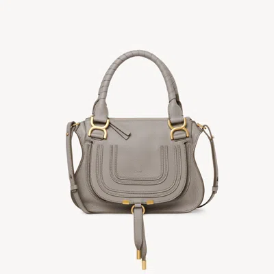 Chloé Petit Sac Marcie En Cuir Grainé In Gray