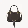 Chloé Small Marcie Bag In Suede Leather Brown Size Onesize 100% Calf-skin Leather In Brown