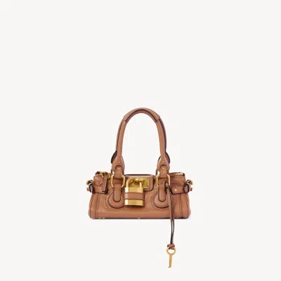 Chloé Petit Sac Paddington En Cuir Grainé In Brown