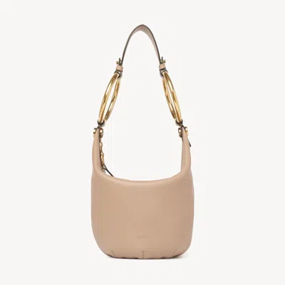 Chloé Petit Sac Porté Épaule Bracelet Bag En Cuir Grainé Femme Rose Taille Onesize 100% Bubalus Bubalis, F In Pink