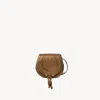 Chloé Chloè Mini Leather Shoulder Bag With Adjustable Strap In Brown