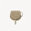 Chloé Petit Sac Porté Épaule Marcie En Fibres Effet Raphia Femme Beige Taille Onesize 69% Coton, 31% Polya