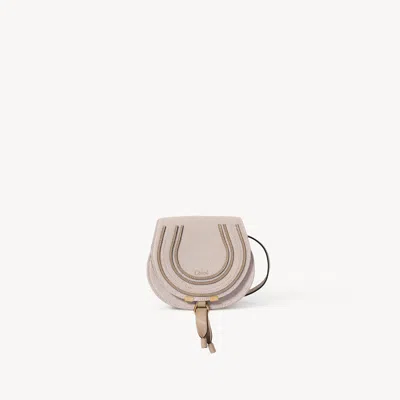 Chloé Petit Sac Porté Épaule Marcie En Toile In Neutral