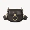 Chloé Petit Sac Tess En Cuir Lisse Et Cuir Velours Femme Brun Taille Onesize 100% Cuir De Veau In Brown