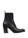 Chloé Chloe Phoenix 90 Leather Ankle Boots In Black
