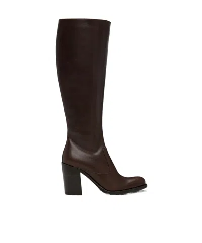Chloé Phoenix High-heeled Boots In Brown