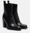 Chloé Chloe Phoenix 90 Leather Ankle Boots In Black
