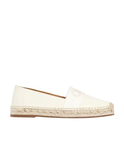 CHLOÉ CHLOÉ PIIA LOGO EMBROIDERED ESPADRILLES