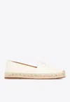 Chloé Piia Logo-embroidered Espadrilles In White