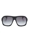 Chloé Pilot-frame Sunglasses In Black