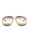 Chloé Square Frame Sunglasses Gradient Lenses In Multi