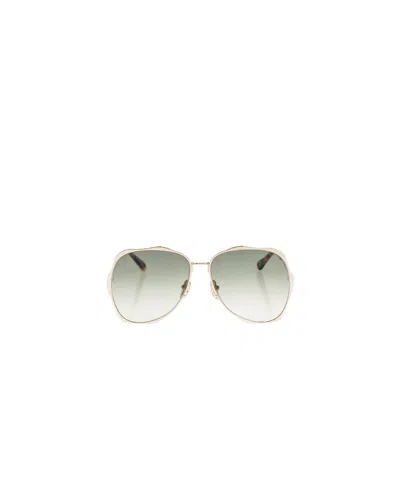 Chloé Pilot-frame Sunglasses In White