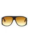 Chloé Retro Style Sunglasses Featuring Gradient Lenses In Yellow