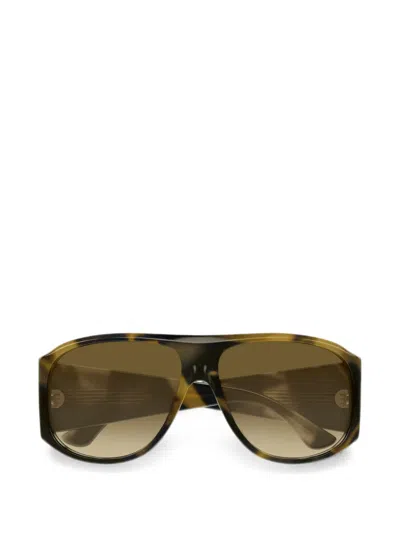 Chloé Pilot-frame Sunglasses In Brown