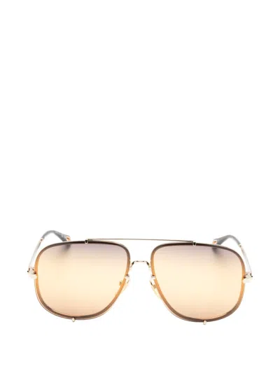 Chloé Pilot-frame Sunglasses In Gold