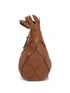 Chloé Chloe Women Caramel Leather Ananas Shoulder Bag In Braun