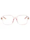 Chloé Pink-pink-transparent Acetate Glasses In White