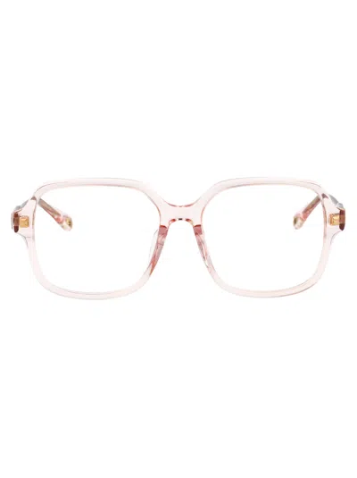 Chloé Pink Acetate Optical Glasses In Brown