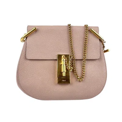 Pre-owned Chloé Pink Beige Leather Shoulder Bag ()