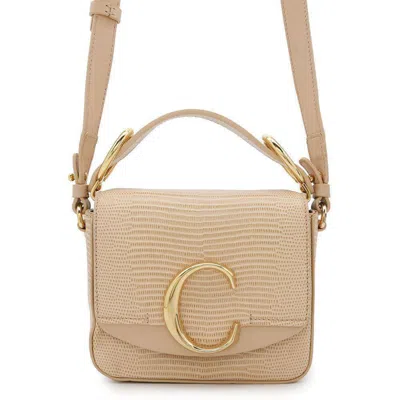 Pre-owned Chloé Pink Beige Leather Shoulder Bag ()