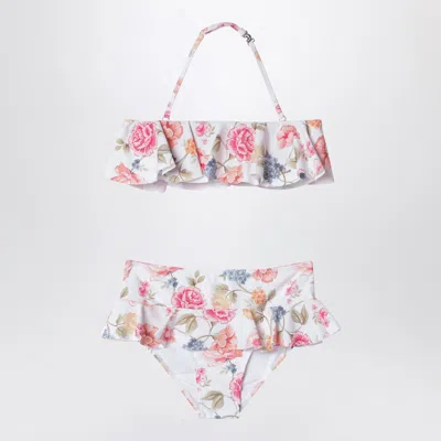 Chloé Pink Bikini With Floral Print In Multi