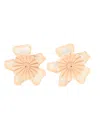 Chloé Pink Bloom Stud Earrings In Pink