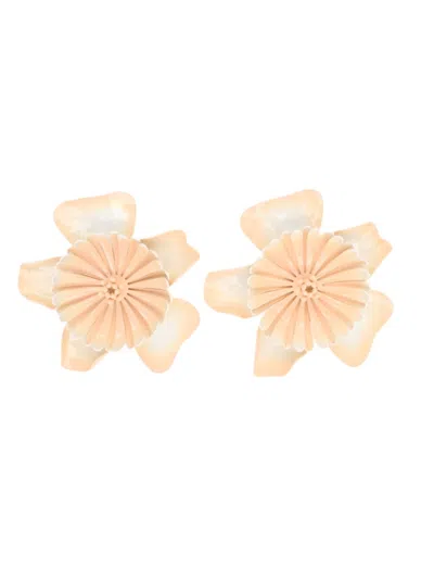 CHLOÉ PINK BLOOM STUD EARRINGS