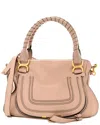 Chloé Pink Calfskin Leather Medium Marcie Satchel (authentic Pre-loved)