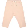 Chloé Pink Casual Trousers For Baby Gilr With Logo In Pink