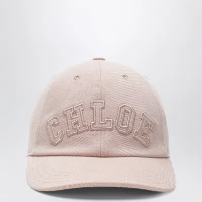 Chloé Pink Cotton Denim Baseball Cap