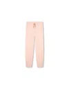 Chloé Girl's Striped Trim Knit Trousers In Pink