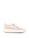Chloé Pink Fabric Nama Sneakers In Multi