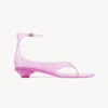 Chloé Chloe Women Fluo Pink Tpu Chloe Jelly Thong Sandals In Pink