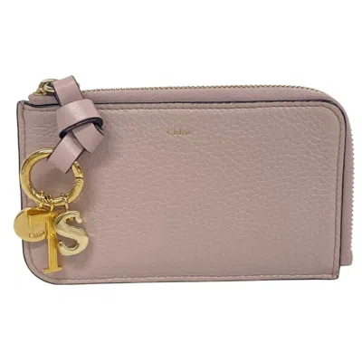 Pre-owned Chloé Pink Leather Coin Purse/coin Case ()