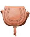 Chloé Pink Leather Marcie Mini Crossbody Bag (authentic Pre-loved) In Brown