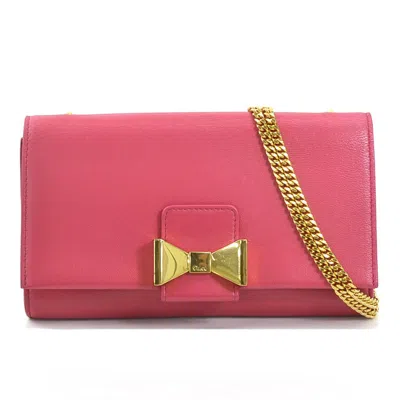 Pre-owned Chloé Pink Leather Shoulder Bag ()