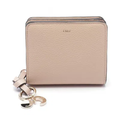 Pre-owned Chloé Pink Leather Wallet (bi-fold) ()