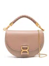 CHLOÉ PINK MARCIE LEATHER TOTE BAG