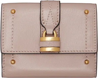 Chloé Pink Mini Paddington Tri-fold Wallet
