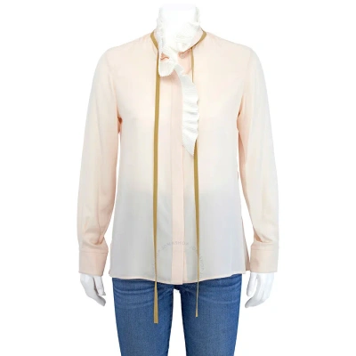 Chloé Chloe Pink Neck-tie Blouse