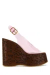 Chloé Maxime Pvc Wedges Platform Sole In Pinkfizz