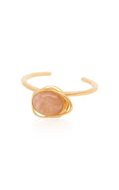 Chloé Pink Quartz Pendant Bracelet In Pink