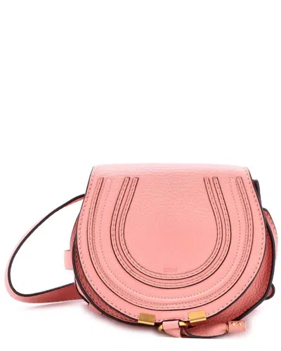 Chloé Pink Sheep Leather Marcie Crossbody Small (authentic Pre-loved)