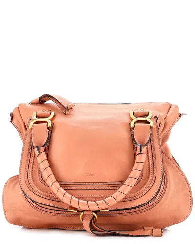 Chloé Pink Sheep Leather Marcie Shoulder Bag Medium (authentic Pre-loved)