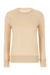 Chloé Wool Sweater Neck Sleeves Cuffs In Neutrals