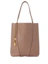 Chloé Medium Spin Leather Chain-detail Tote Bag In Pink