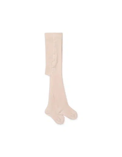 Chloé Kids' Pink Tights With Braided Pattern