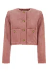 Chloé Cropped Corduroy Jacket Jackets Rose