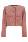CHLOÉ PINK VELVET BLAZER
